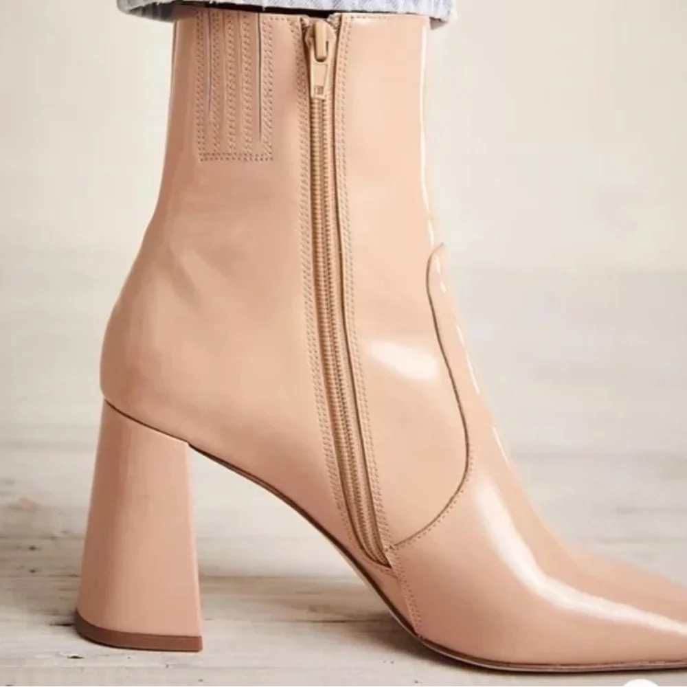 Free People by Jeffrey Campbell Candy Land Ankle Boots Women block heels  11 - Picture 2 of 14